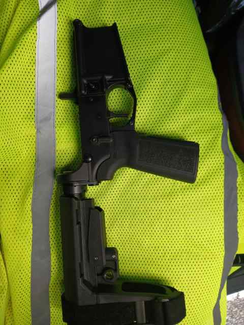 AR15 pistol with binary only tigger and SBA3 brace