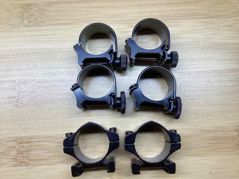 6 Sets of Scope Rings