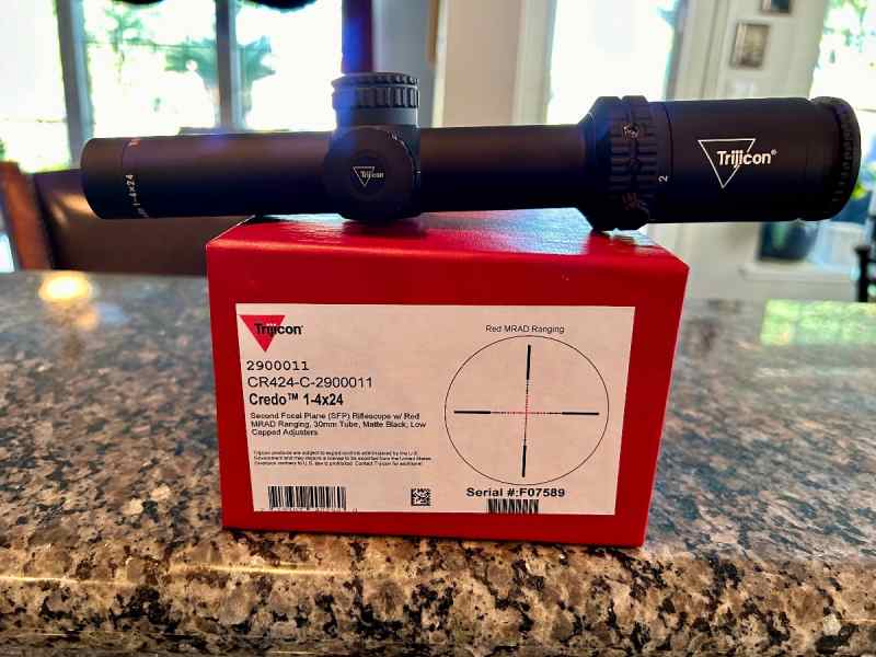 Price drop- New In Box Trijicon Credo 1-4x24 Scope