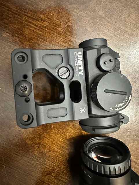 T2 and vortex 3x magnifier on unity mounts