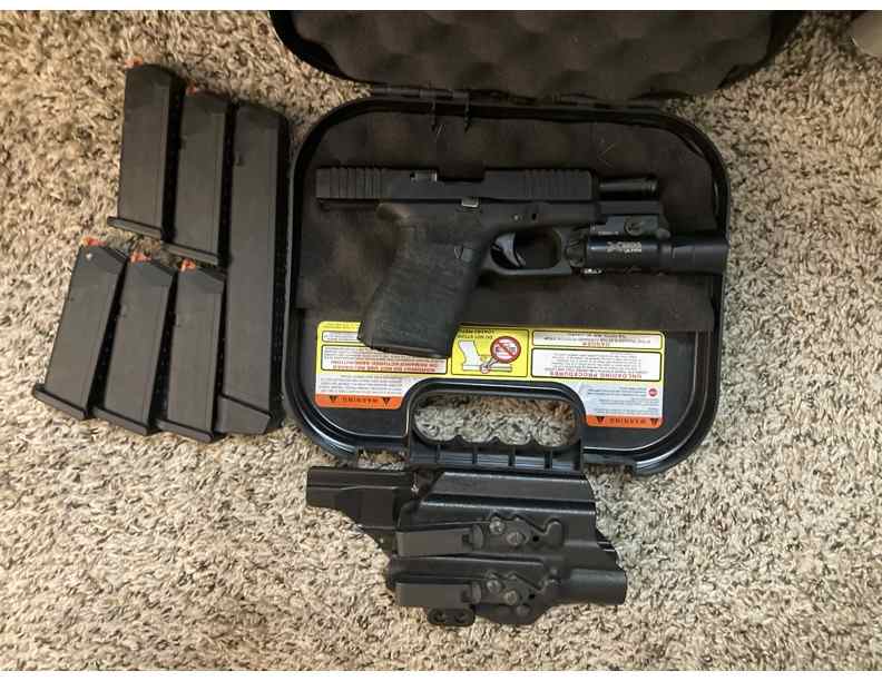 Glock 19 Gen 5 w/ Trijicon Night Sights, etc