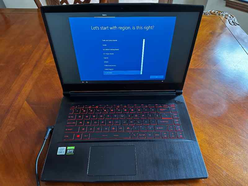 For Sale: MSI GF65 Thin gaming laptop