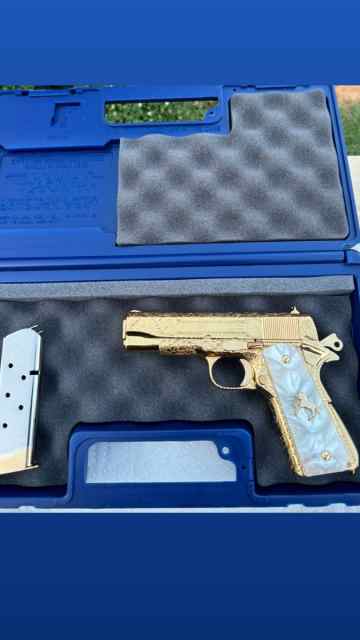 Custom Hand Engraved Colt 1911