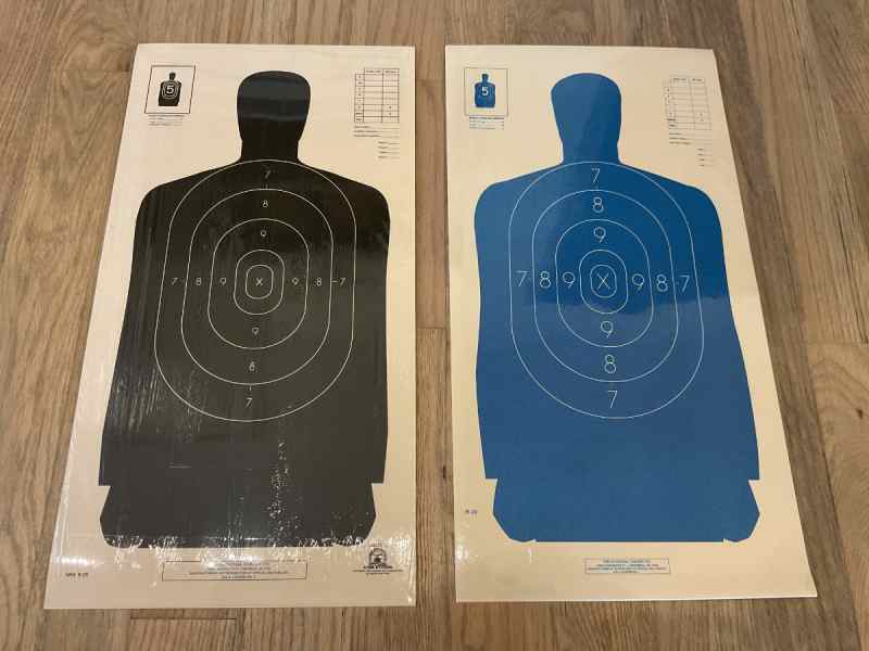 NRA Official Silhouette Paper Target B-29 