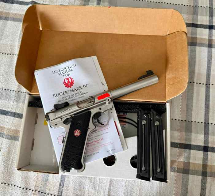Ruger Mark IV Target stainless steel WTS