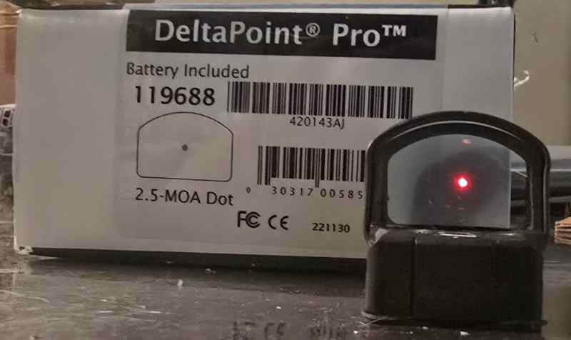 WTS Delta Point Pro 2.5 MOA $300