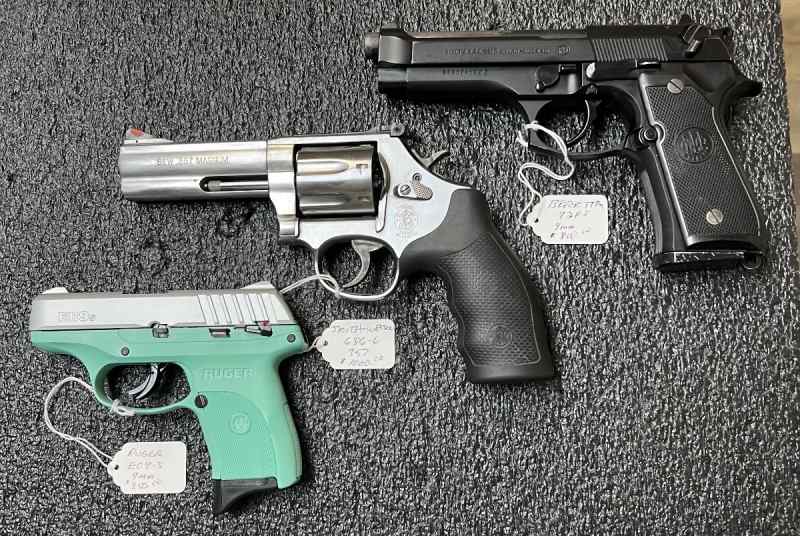 Three handguns 