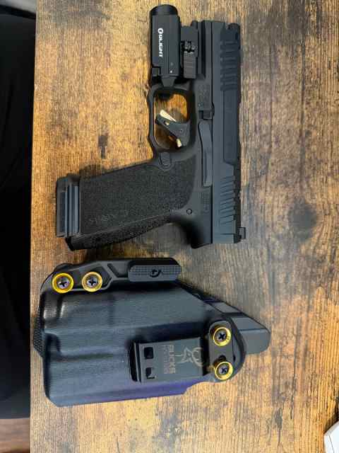 Canik MC9 Prime with light and holster