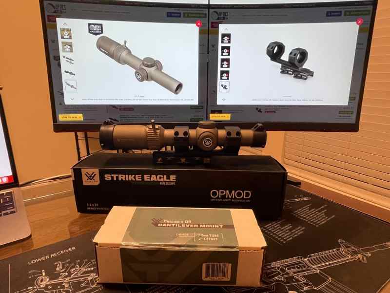 Vortex Strike Eagle 1-6x24mm w Vortex Precision QR