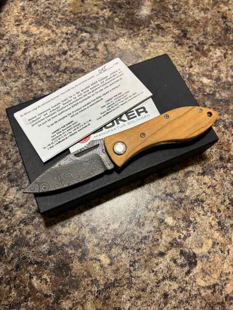 Boker thorn Damascus knife