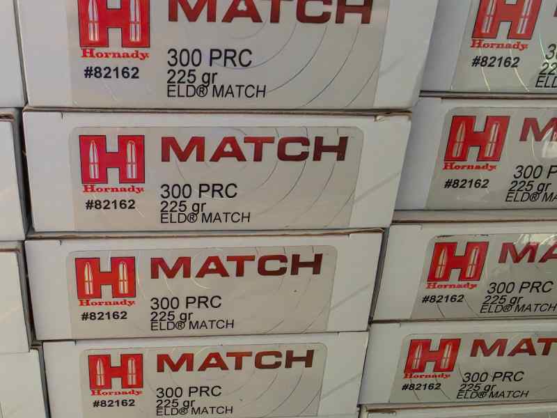 300 PRC Ammo Hornady Match