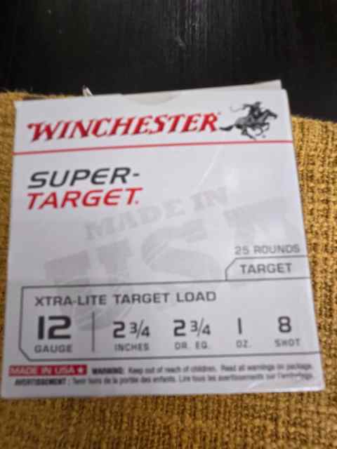 Winchester super target 12 guage 1- box only